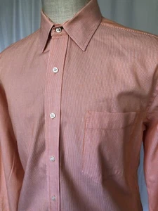 Tommy Hilfiger Mens Dress Shirt Red Stripe, 16x32/33 - Picture 1 of 8