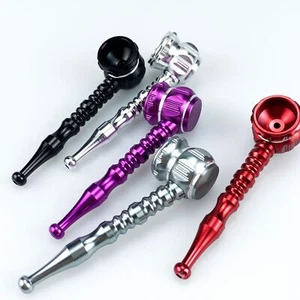Creative Hammer Shaped Aluminum Alloy Pipe Multi Color Portable Metal Pipe - Picture 1 of 6
