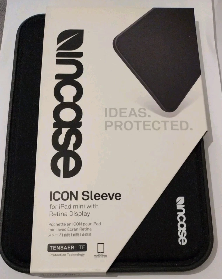 Incase ICON Sleeve with Tensaerlite for iPad mini 1 2 3 4 and 7.9" Devices Black - Image 1 of 3