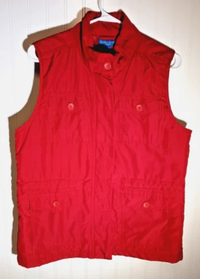 Chaleco Karen Scott Sport Rojo Talla M Cierre de Cremallera/Botón Foto 1 de 4