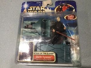 Darth Tyranus Action Figure Star Wars Attack of the Clones Hasbro 2002 NEW NOS - Picture 1 of 5