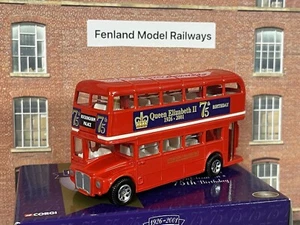 Corgi Queen Elizabeth II 75th Birthday Routemaster Bus London Transport CC82304 - Picture 1 of 8