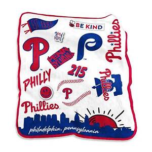 Philadelphia Phillies 50'' x 60'' Native Raschel Plush Throw Blanket