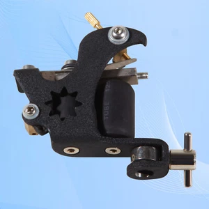 Coil Tattoo Machine Cast Iron Frame for Beginner 10 Wrap Liner Shader Black M13B - Picture 1 of 11