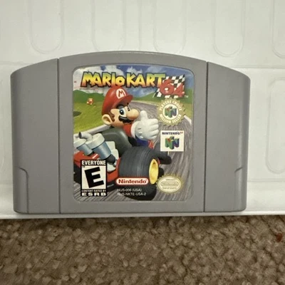 Mario Kart 64 (Nintendo 64 N64, 1997) Authentic Cartridge Tested Working - Image 1 of 4