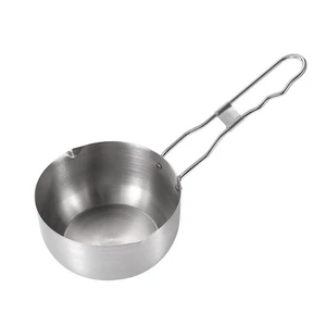 Stainless Steel Pouring Oil Pot Small Cooking Saucepan Cookware Frypan - Picture 1 of 6
