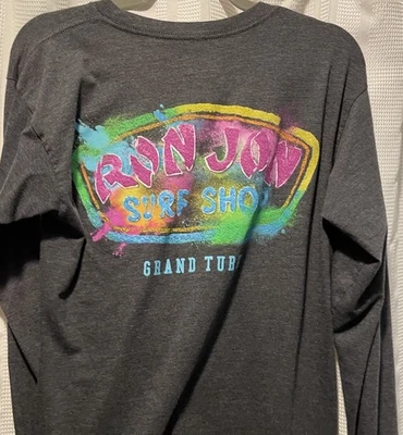 Ron Jon Surf Shop Talla Mediana Gris Gráfico Logo Grand Turk Foto 1 de 4