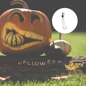 Halloween Ghost Windsock Wind Flag Decorative Festival Wind (White) - Picture 1 of 12