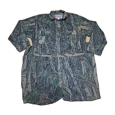 Winchester Coveralls Mens Xl TreBark Camo  One Piece Hunting Vintage - Image 1 of 4
