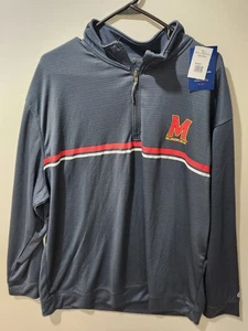 2XL - University of Maryland Terrapins TERPS Drifit quarter 1/4 zip Champion XXL - Picture 1 of 3