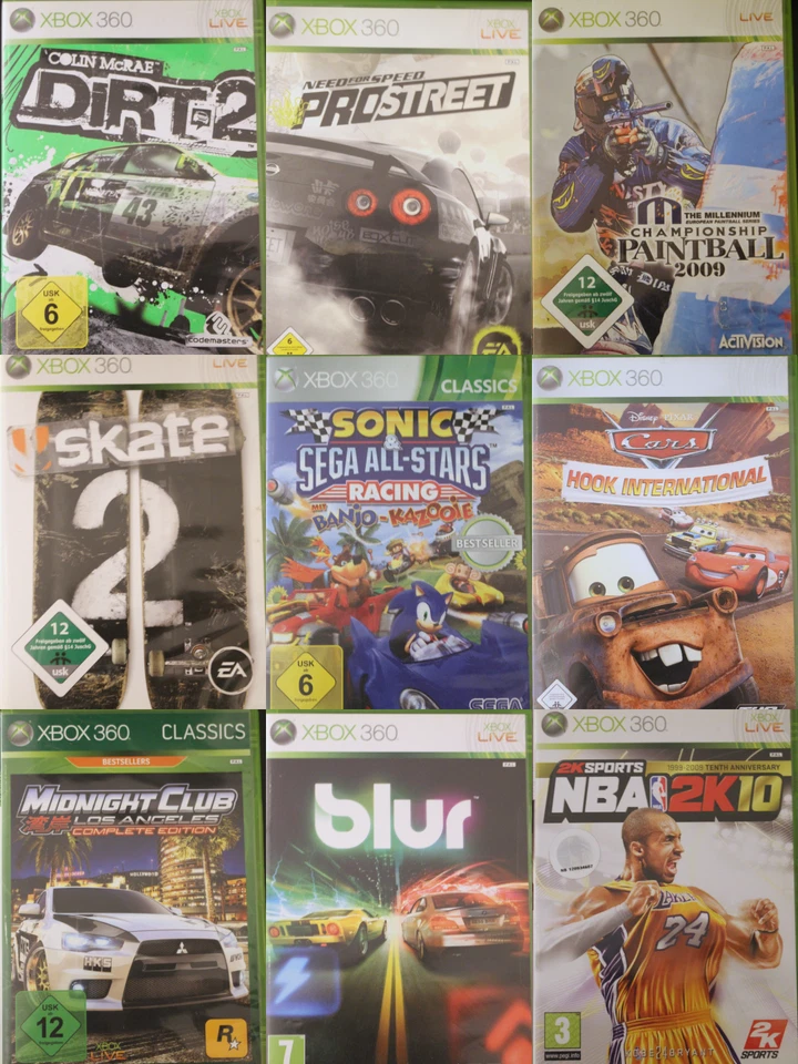 Xbox 360 Sport und Rennspiele Auswahl Forza, Need for Speed, Beat em up, FIFA - Bild 1 von 1