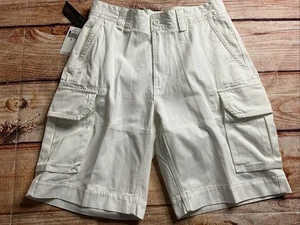 Polo Ralph Lauren Mens White Multi Pocket Classic Polo Chino Cargo Shorts SZ 32 - Picture 1 of 15