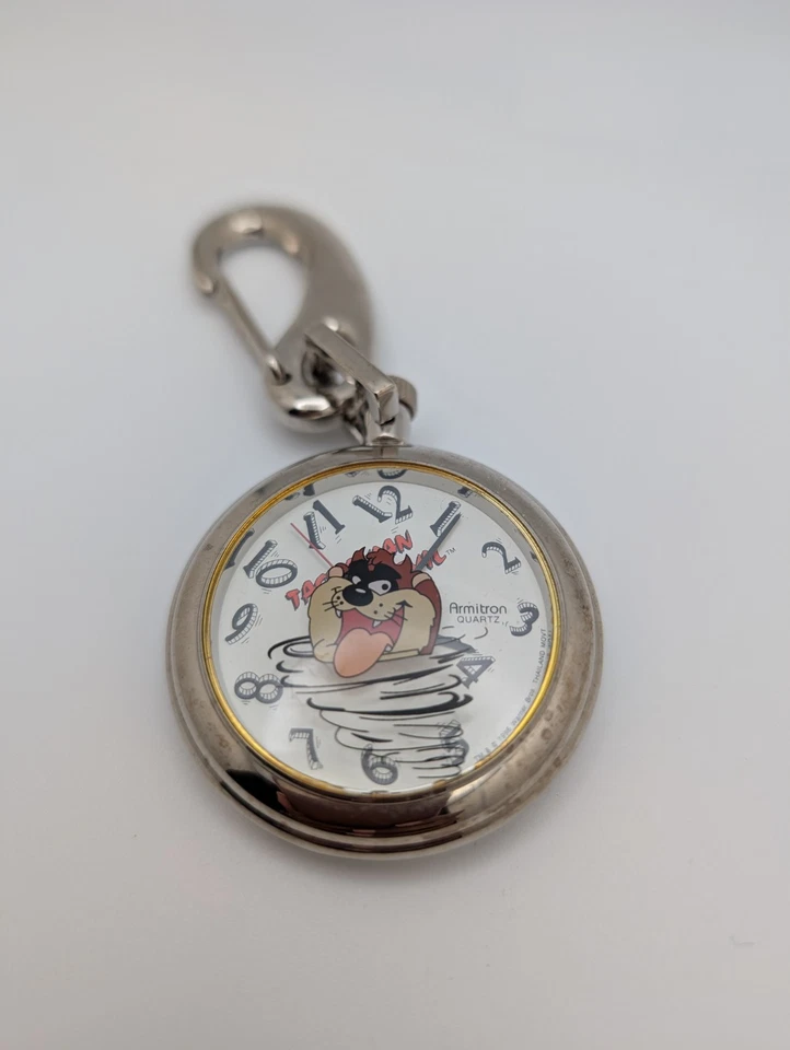 Reloj Bolsillo Tazmanian Taz Devil 1994 Warner Bros Armitron Looney Tunes, De Colección Foto 1 de 1