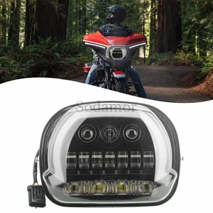 LED Headlight w/Blue Start up Fit For Harley Street Glide CVO/SE FLHXS 2023-2025 - Picture 1 of 22