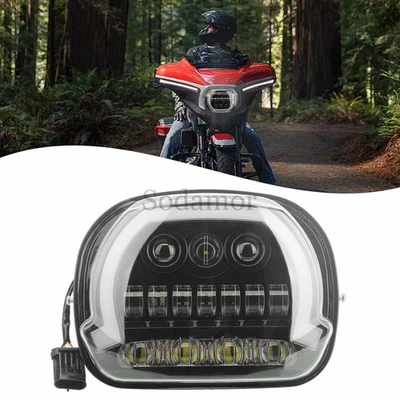 LED Headlight w/Blue Start up Fit For Harley Street Glide CVO/SE FLHXS 2023-2025 - Image 1 of 4