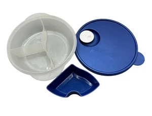 Tupperware Ciotola per Microonde Divisa con Coperchio e Ventilazione 3 pz 9x7x2,5" - Foto 1 di 10
