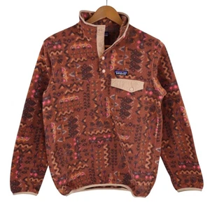 Patagonia Snap-T Synchilla Fleece Pullover Womens XS Wandering Wood Aztec Jacket - Picture 1 of 10