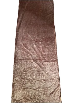 Anthropologie Blush Pink Crush Velvet Geometric Pattern Curtain Panel 50”x96” - Image 1 of 4