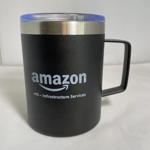 Amazon Infrastructure Services Metallbecher mit Deckel Neu mit Etikett - Bild 1 von 7