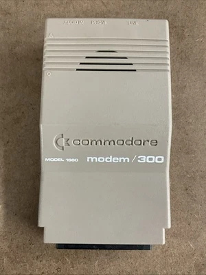 Commodore 64 Modem 300 Model 1660 Vintage W/Box & Paperwork - Image 1 of 4
