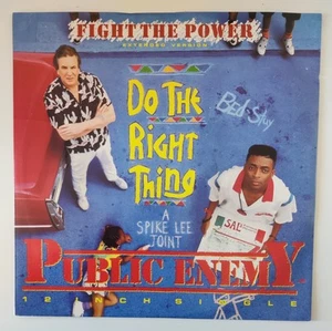 PUBLIC ENEMY - 1989 - "FIGHT THE POWER" - *12" HIP-HOP SINGLE* - *EX/VG+* - Picture 1 of 4