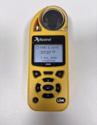 Kestrel 5500 0855LVYEL Bluetooth LiNK Weather Meter - YELLOW - Excellent Shape - Image 1 of 3