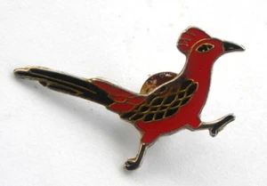 Vintage Roadrunner Pin Southwest Vogel Hut Revers - Bild 1 von 6