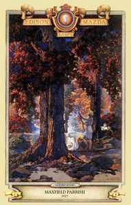 Maxfield Parrish Golden Hours Art Deco Print 11"x17" on Poster Stock - Picture 1 of 1