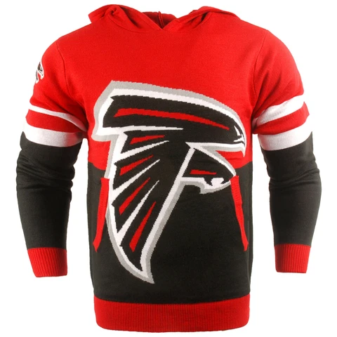 NFL Ugly Hoody Atlanta Falcons Sweater Jumper Christmas Style Big Logo Cover