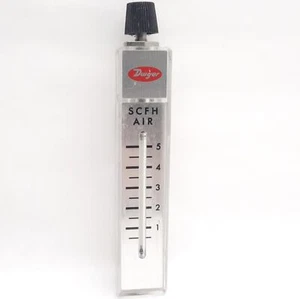 Dwyer RMA-4-TMV Air Flowmeter, 0.5-5 SCFH, 100psi Max, 1/8in NPT, 2in Scale - Picture 1 of 5