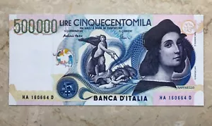 1X 500000 LIRE Włochy RAFFAELLO Haute qualité reproduction - Zdjęcie 1 z 8