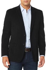 Club Room Mens Classic Fit Corduroy Stretch Sport Coat 38R Black Blazer NWT $295 - Picture 1 of 3