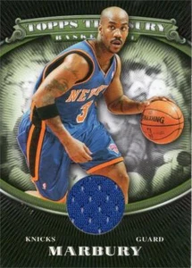 Stephon Marbury relic jersey patch basketball card 2008 Topps Treasury #TTRSM - Picture 1 of 1