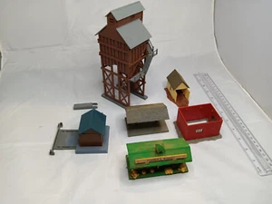 Lot of 6 HO Scale Bahmann Plasticville Coaling Station Farmers Market STAIRS FOU - Picture 1 of 14