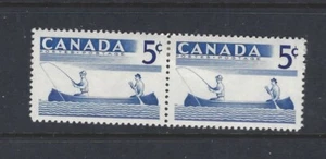 Canada 1957 Fishing identical pair   #356i - Picture 1 of 1