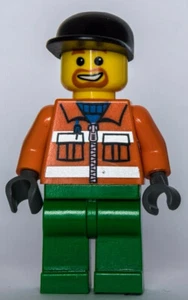 LEGO®-Minifigur City Bauarbeiter Sanitary Engineer 7991 Recycle Truck - cty0046 - Bild 1 von 1