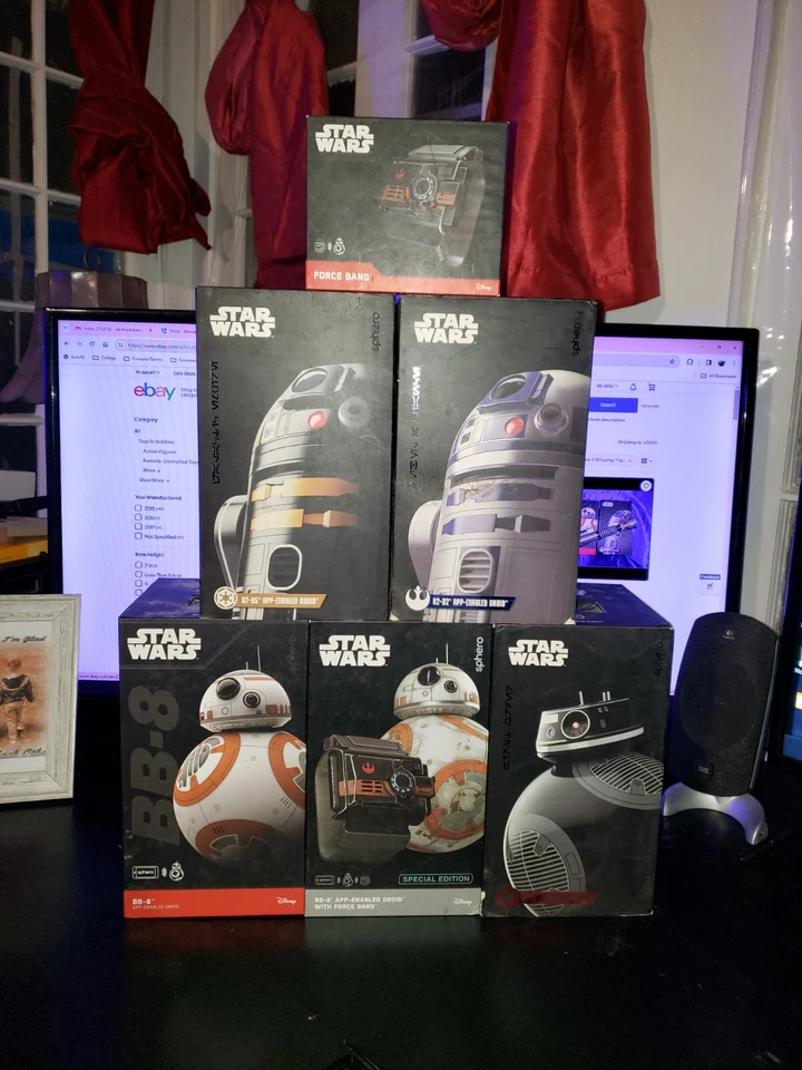 Colección Completa Sphero Starwars BB8, BWBB8, BB9e, R2D2, R2Q5, ExtraForceBand Foto 1 de 1