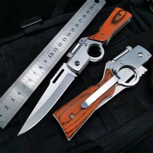 AK47 Folding Blade Knife 21cm Military Pocket Knife Outdoor Camping Survival - Picture 1 of 6