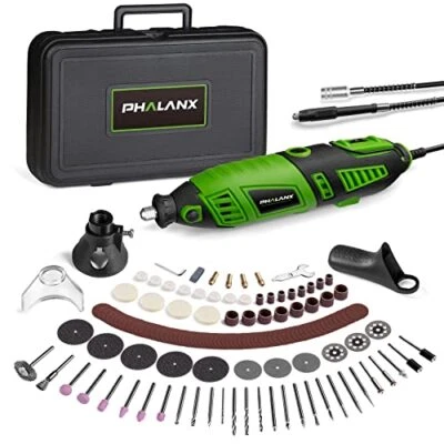 180W Rotary Tool Kit, 1.5-Amp PHALANX 6 Variable Speed with Flex Shaft, 8000-320 - Image 1 of 4