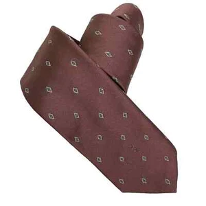 Cravatte Yves Saint Laurent YSL vintage 100% seta 3" made in USA grigio malva diamanti - Foto 1 di 6