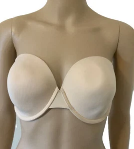 34E (DD) Bra Panache Superbra 3370 Porcelain Underwire Strapless “love the fit” - Picture 1 of 13