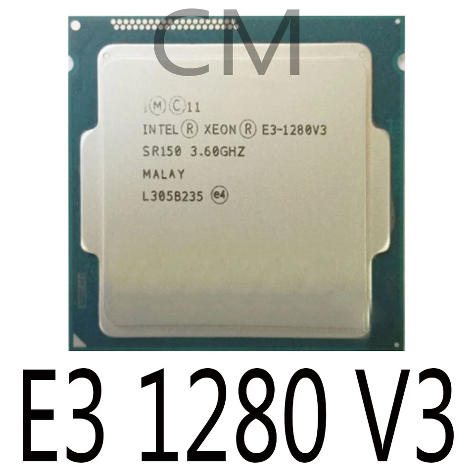 Intel Xeon E3-1280 V3 E3-1280V3 3.60GHz 8MB LGA1150 Processor-- - Image 1 of 1