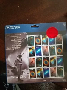 "Edwin Powell Hubble," twenty 33 cent stamps, - Picture 1 of 2
