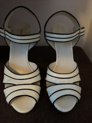 Miu Miu Gold Heel & Surface Strap Sandals Pumps 39.5 . Please read description - Image 1 of 4