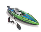 Intex Challenger K1 Inflatable Single Person Kayak Set and Accessory Kit w/ Pump