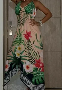 Women's Summer Boho Casual Long Maxi Evening Party Cocktail Beach Dress Sundress - Picture 1 of 1