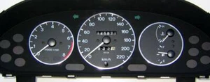 Anelli cromati D Mazda 323 F BA per tachimetro/anelli tachimetri 94-98 #2 - acciaio inox lucido - Foto 1 di 2