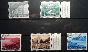 DN Schweiz (1955) 613-617 gestempelt, komplett ..... MW: 20.- - Picture 1 of 1