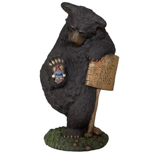 Wipe Your Paws Bear Lawn Ornament, 24-Inch - Picture 1 of 9