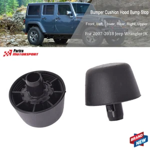 Cojín de parachoques negro capó tope de golpes NUEVO 2 piezas de goma para Jeep Wrangler JK 07-2017 - Imagen 1 de 8